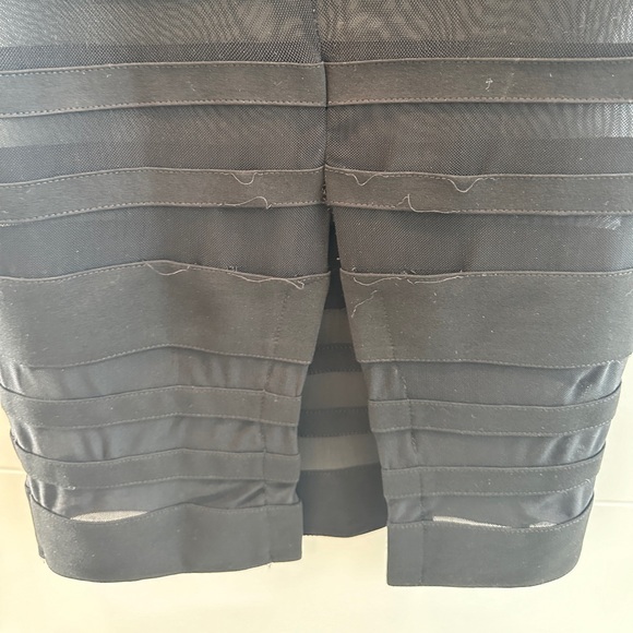 Revolve By the way Superdown black Magdalena Strapless Bandage Midi Dress XS - Picture 10 of 17